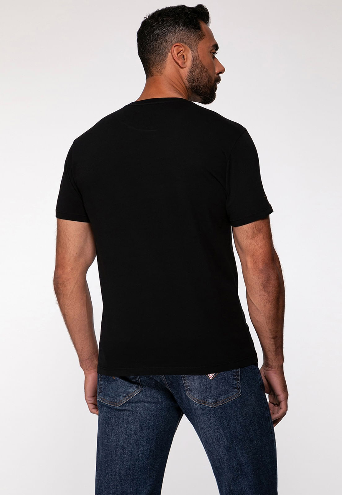 Camiseta Basic Gola C Preto - Imagem 10
