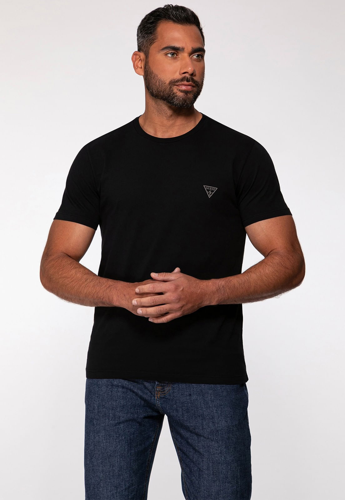 Camiseta Basic Gola C Preto - Imagem 24