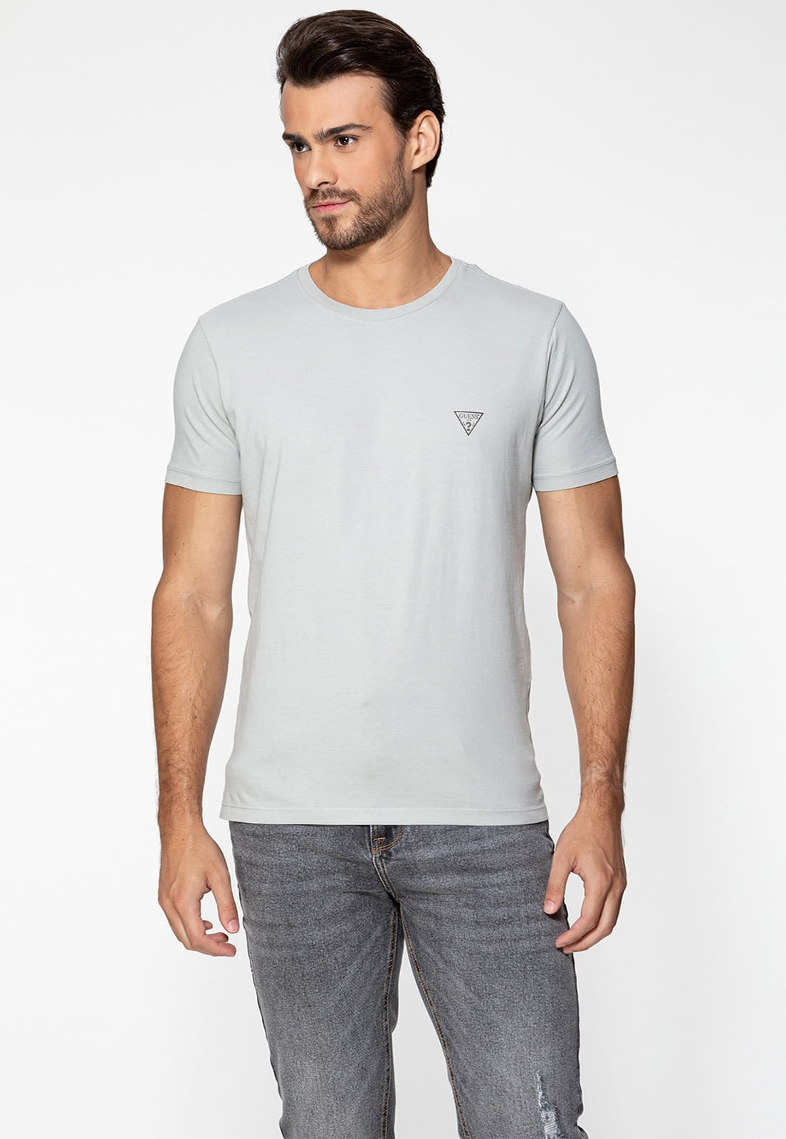 Camiseta Basic Gola C Cinza - Imagem 21