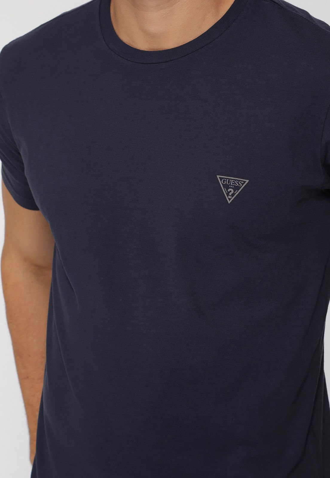 Camiseta Basic Gola C Azul Escuro - Imagem 31