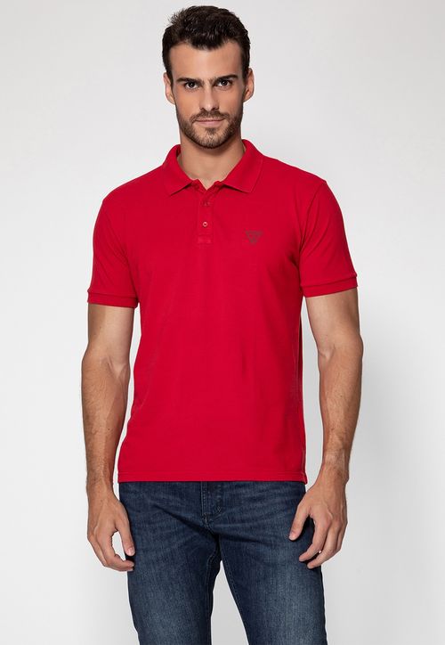 Camisa Polo Guess Basic Vermelho