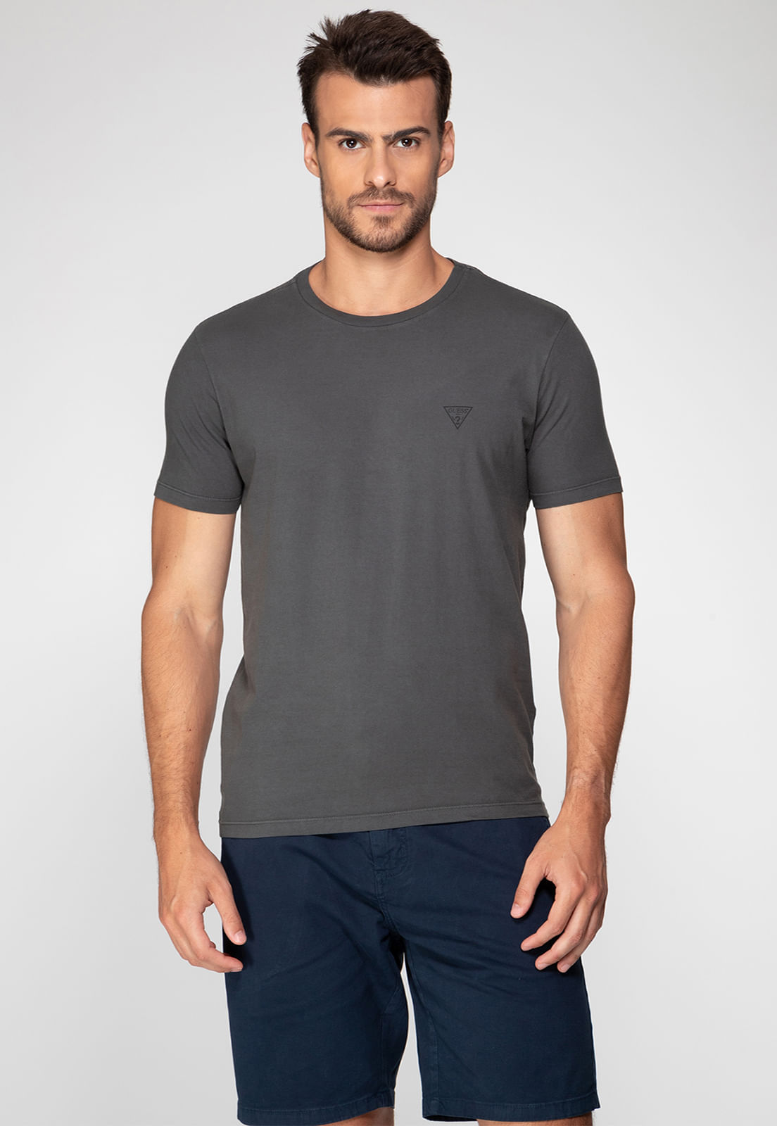 Camiseta Basic Gola C Grafite