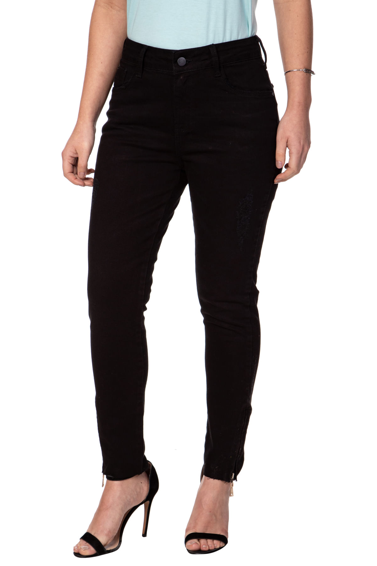 Calça Jeans Guess Black Skinny Marlyn Zi Azul Escuro - Imagem 22