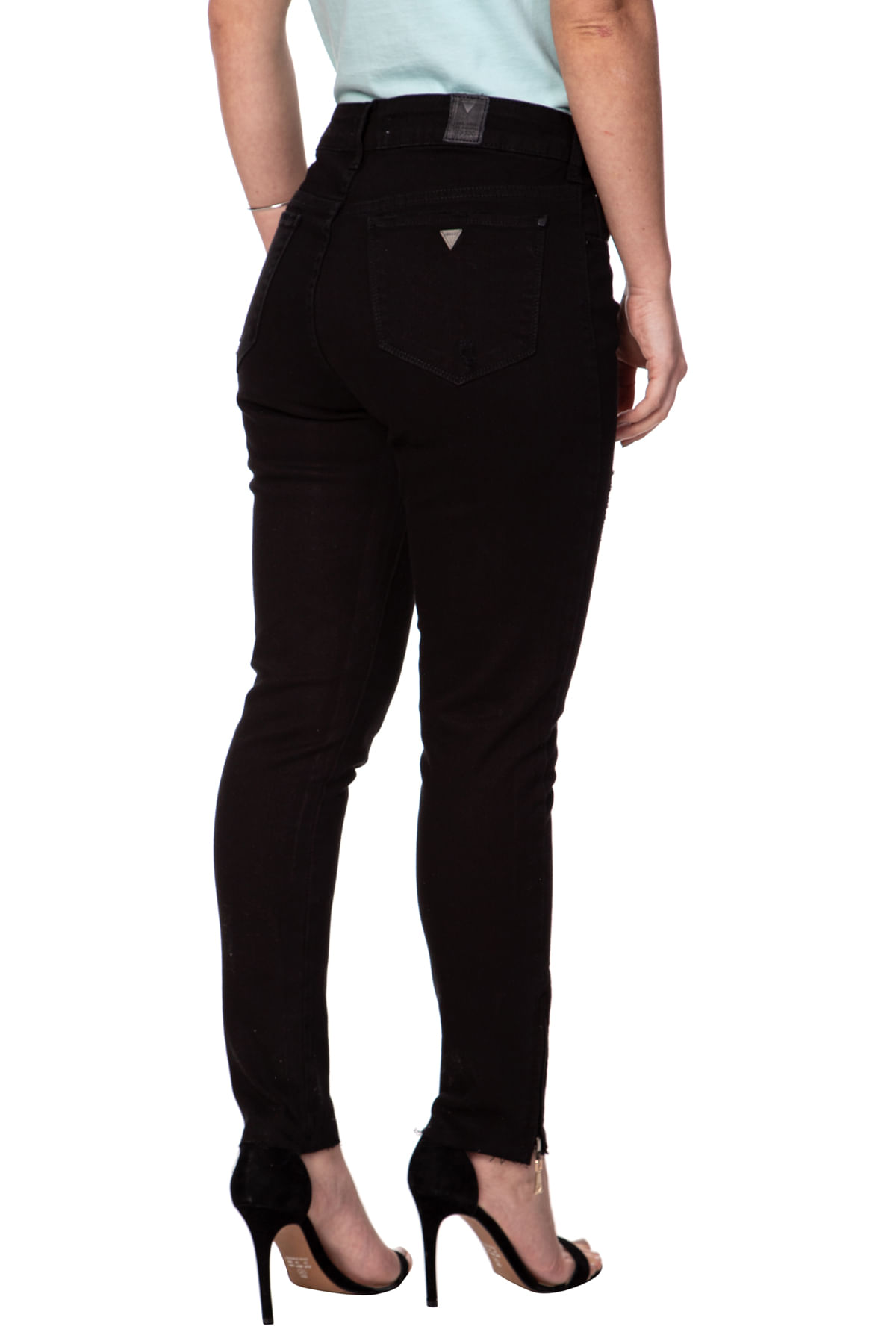 Calça Jeans Guess Black Skinny Marlyn Zi Azul Escuro - Imagem 15