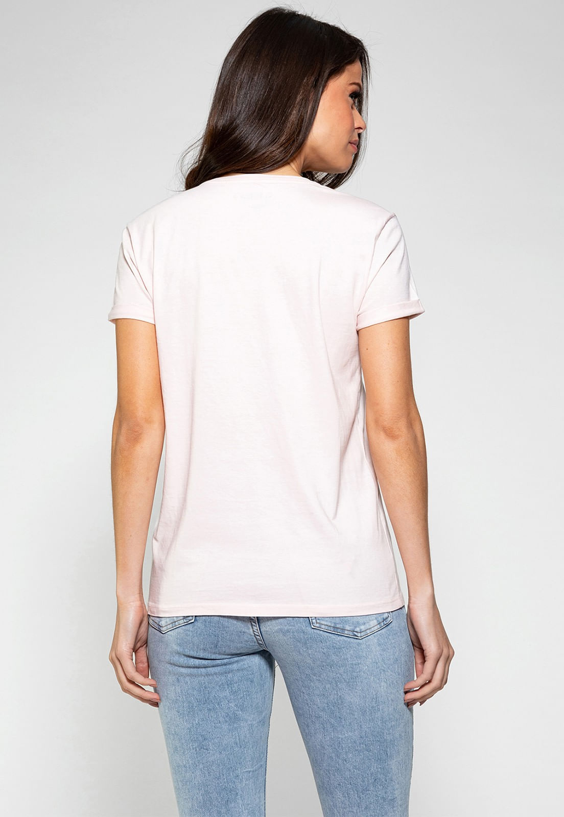 Camiseta Guess Escrita Est. 1981 Rosa Claro - Imagem 14