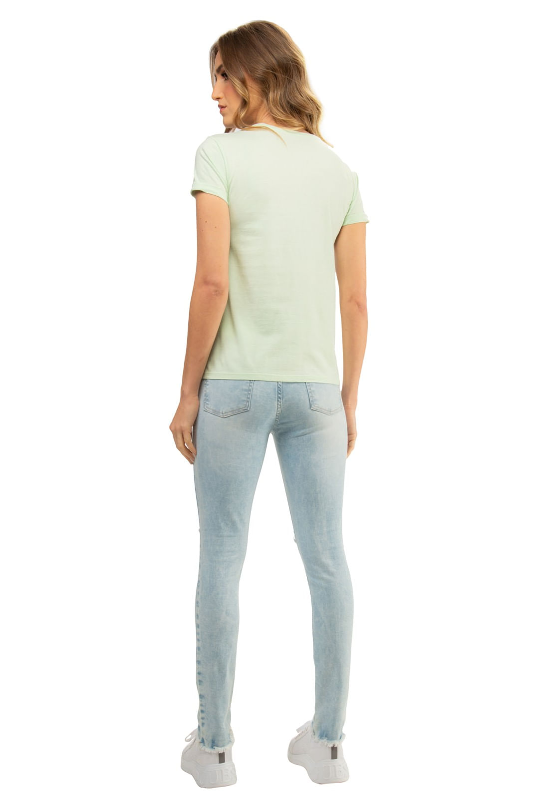 Camiseta Guess Escrita Est. 1981 Verde Água - Imagem 8