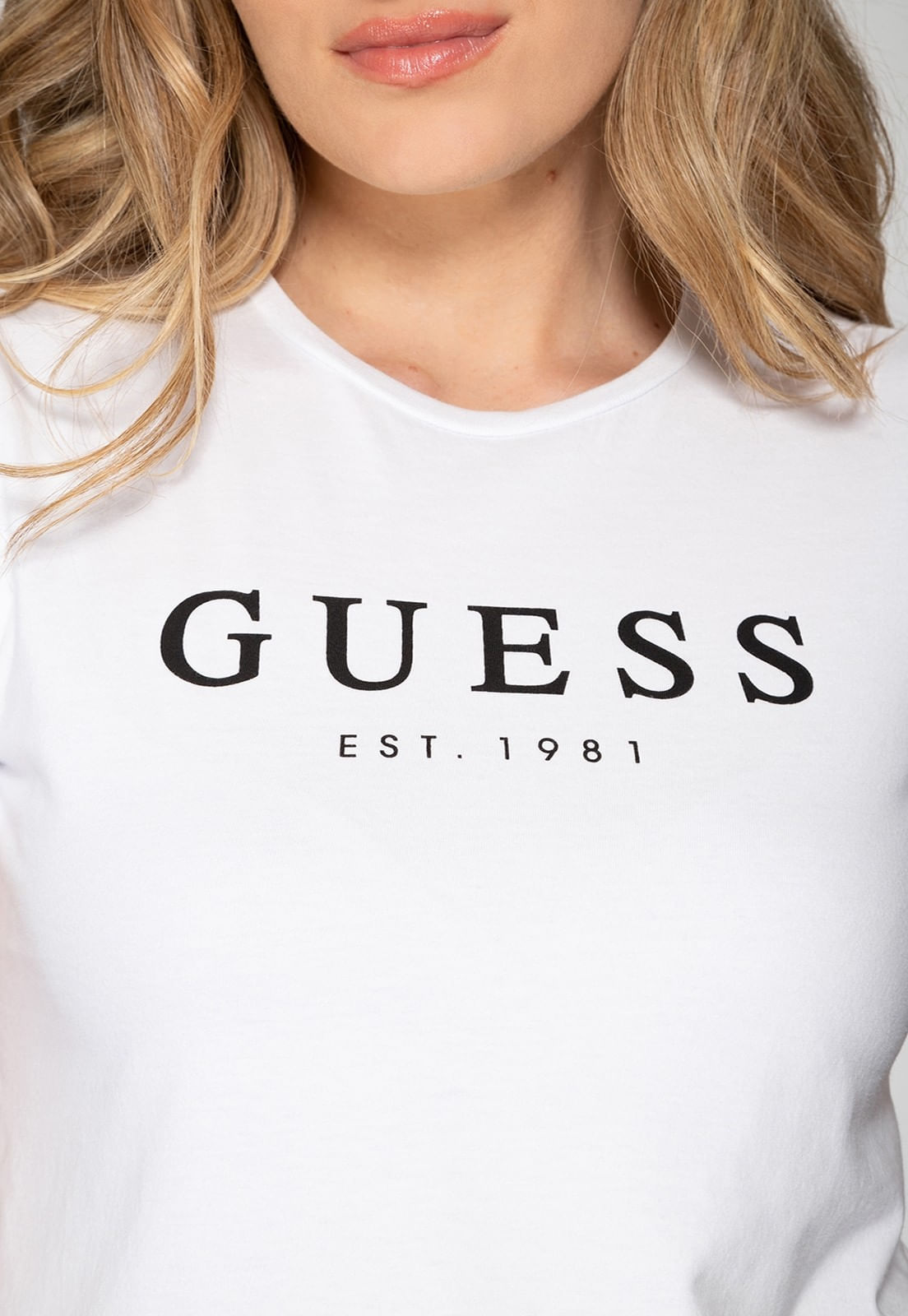 Camiseta Guess Escrita Est. 1981 Branco - Imagem 3