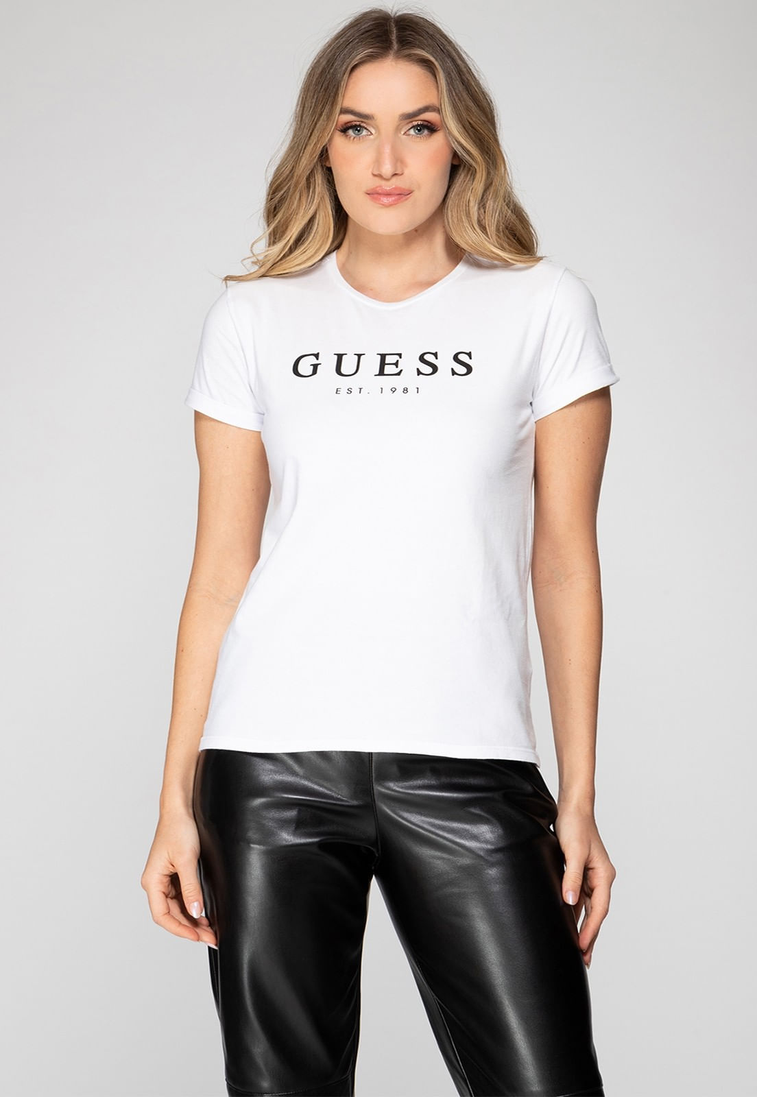 Camiseta Guess Escrita Est. 1981 Branco - Imagem 6