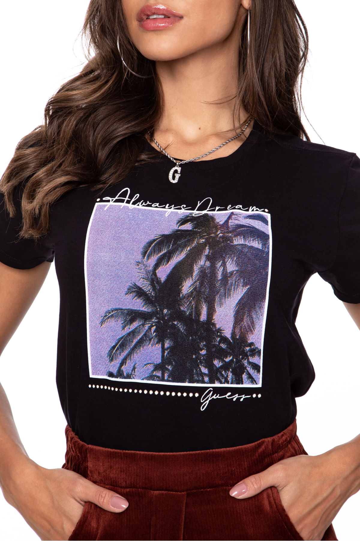 Camiseta Always Dream Guess Preto - Imagem 16