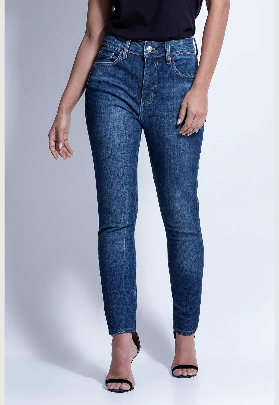 Calça Jeans Skinny Regular Stone Guess Azul - Imagem 6