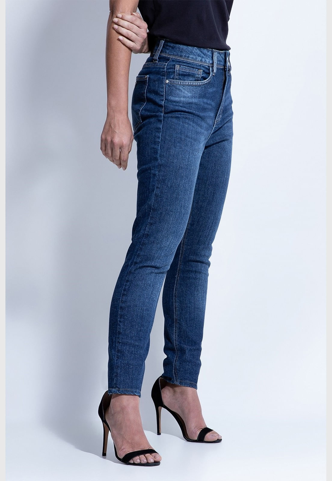 Calça Jeans Skinny Regular Stone Guess Azul - Imagem 13