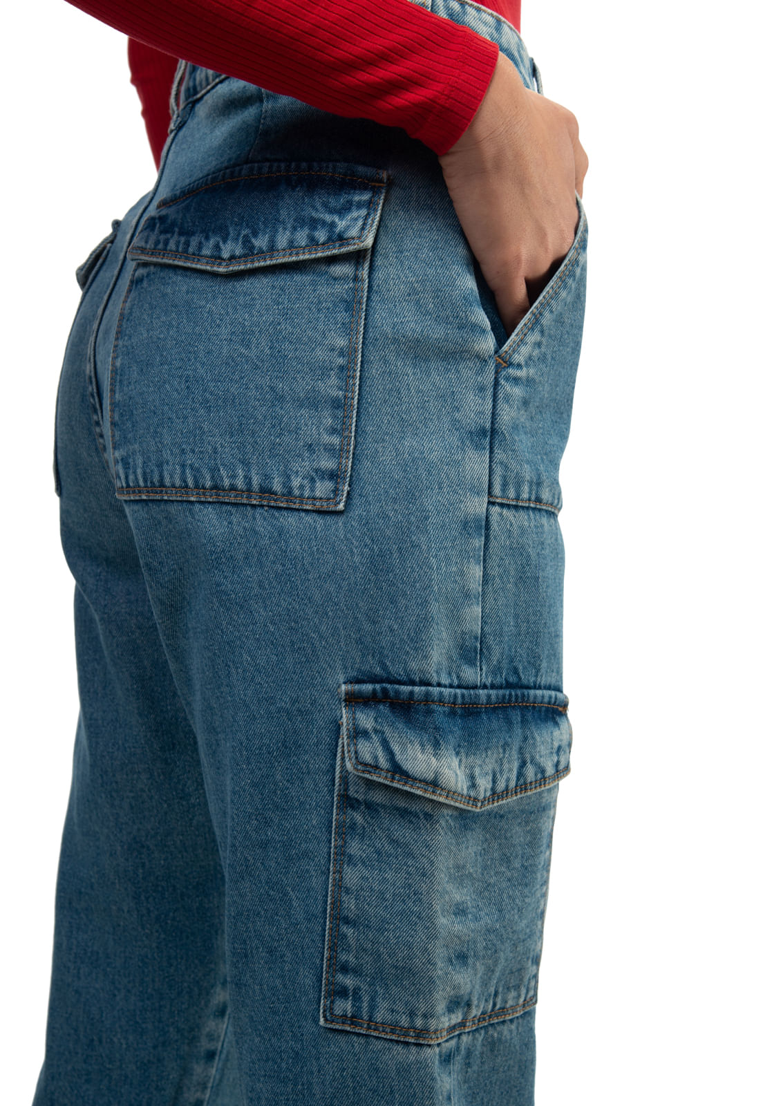 Calça Jeans Cargo Guess Azul - Imagem 12