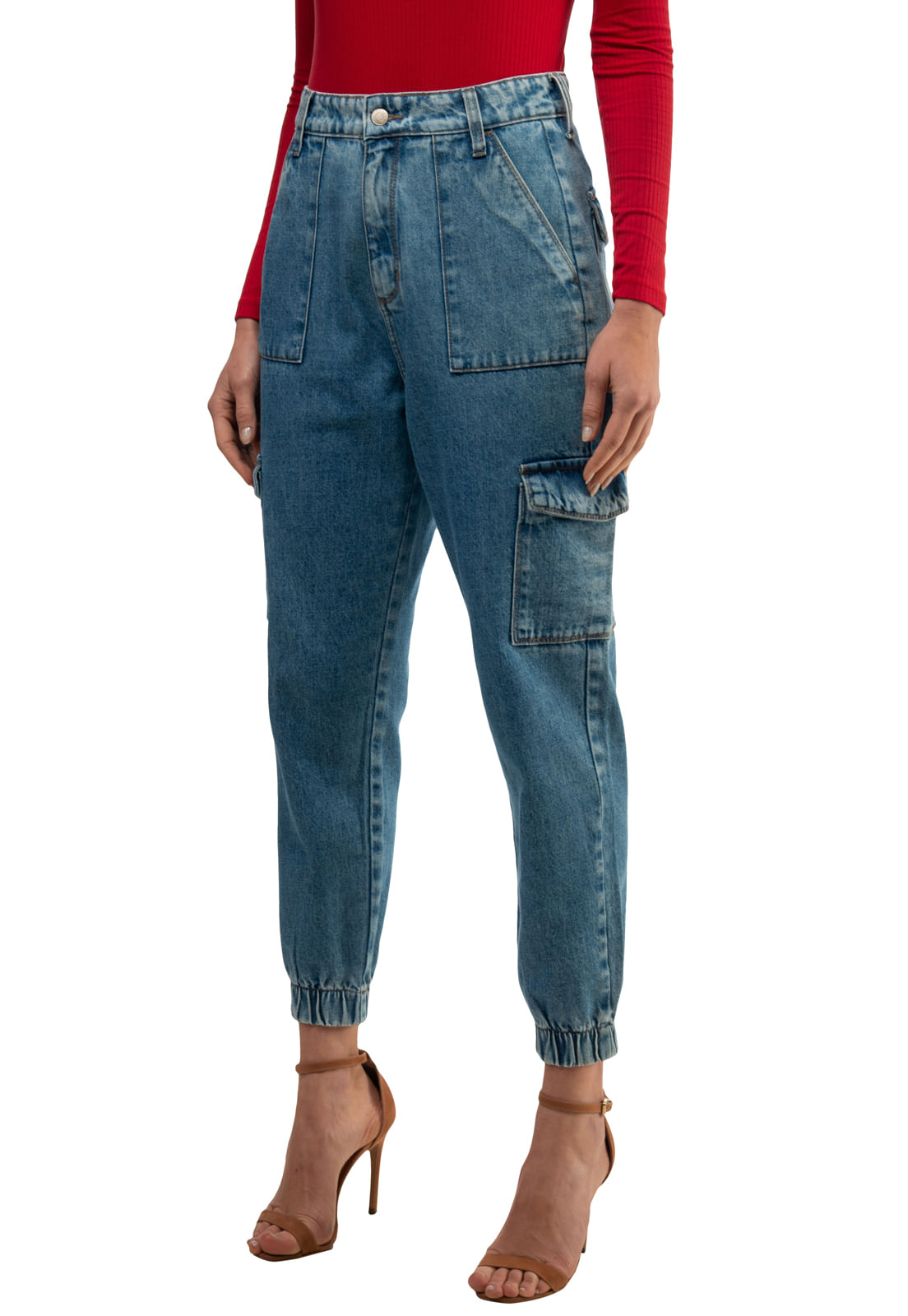 Calça Jeans Cargo Guess Azul - Imagem 13