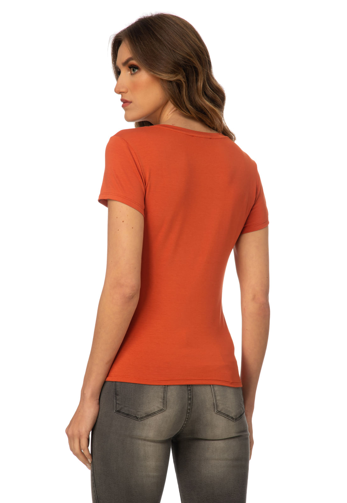 Blusa Bordada Guess 1981 Laranja Escuro - Imagem 20