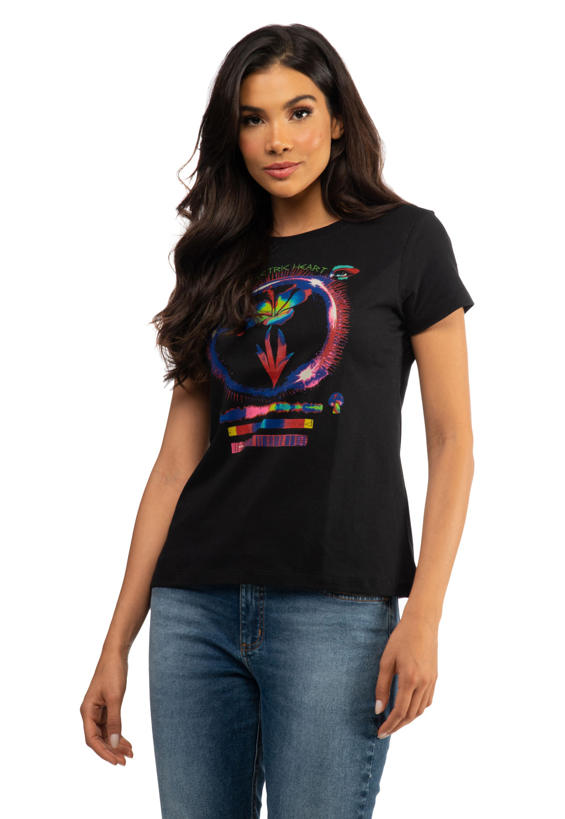 Camiseta Flower Power Guess Preto - Imagem 17