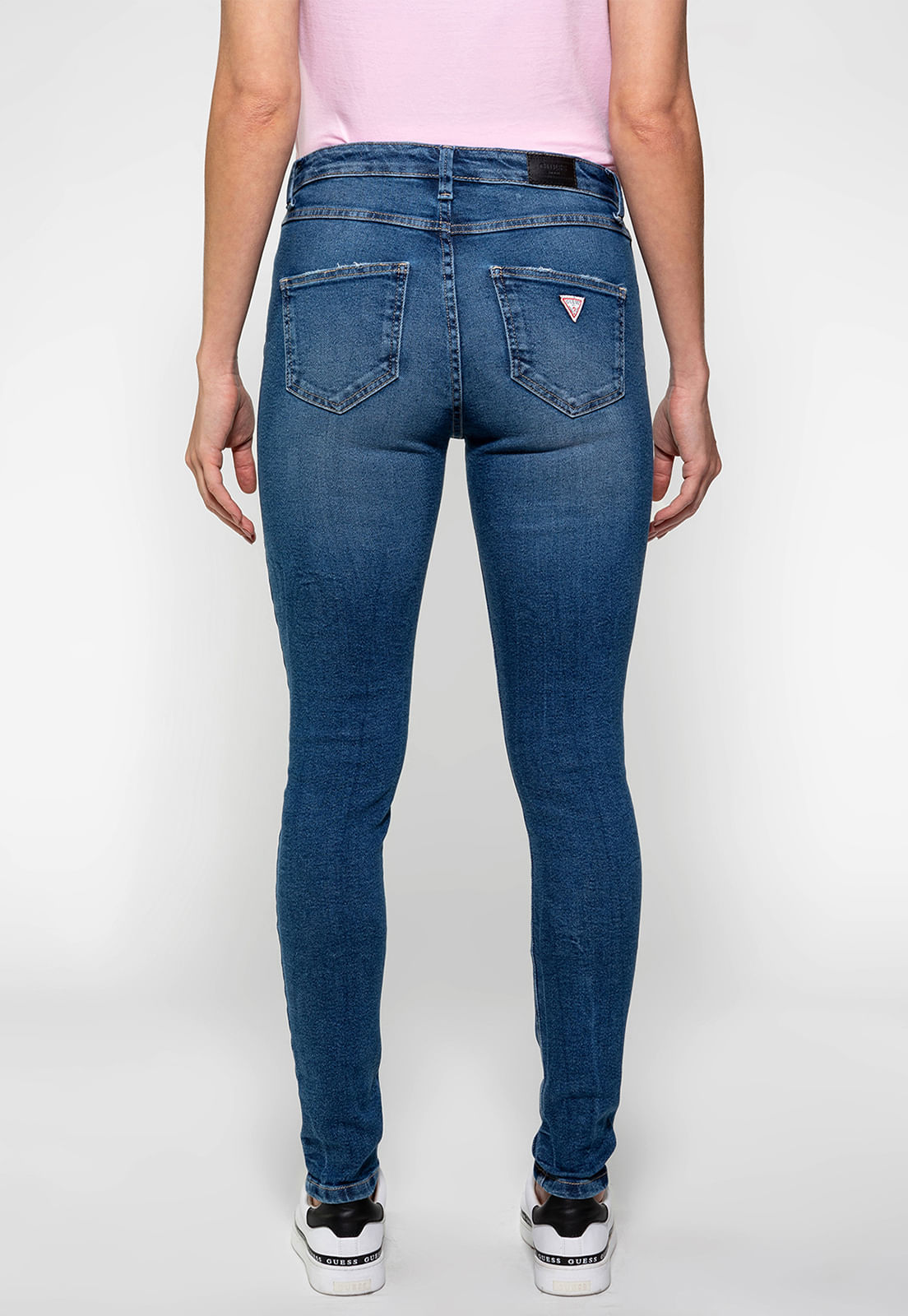 Calça Jeans Skinny 1981 Guess Azul - Imagem 4
