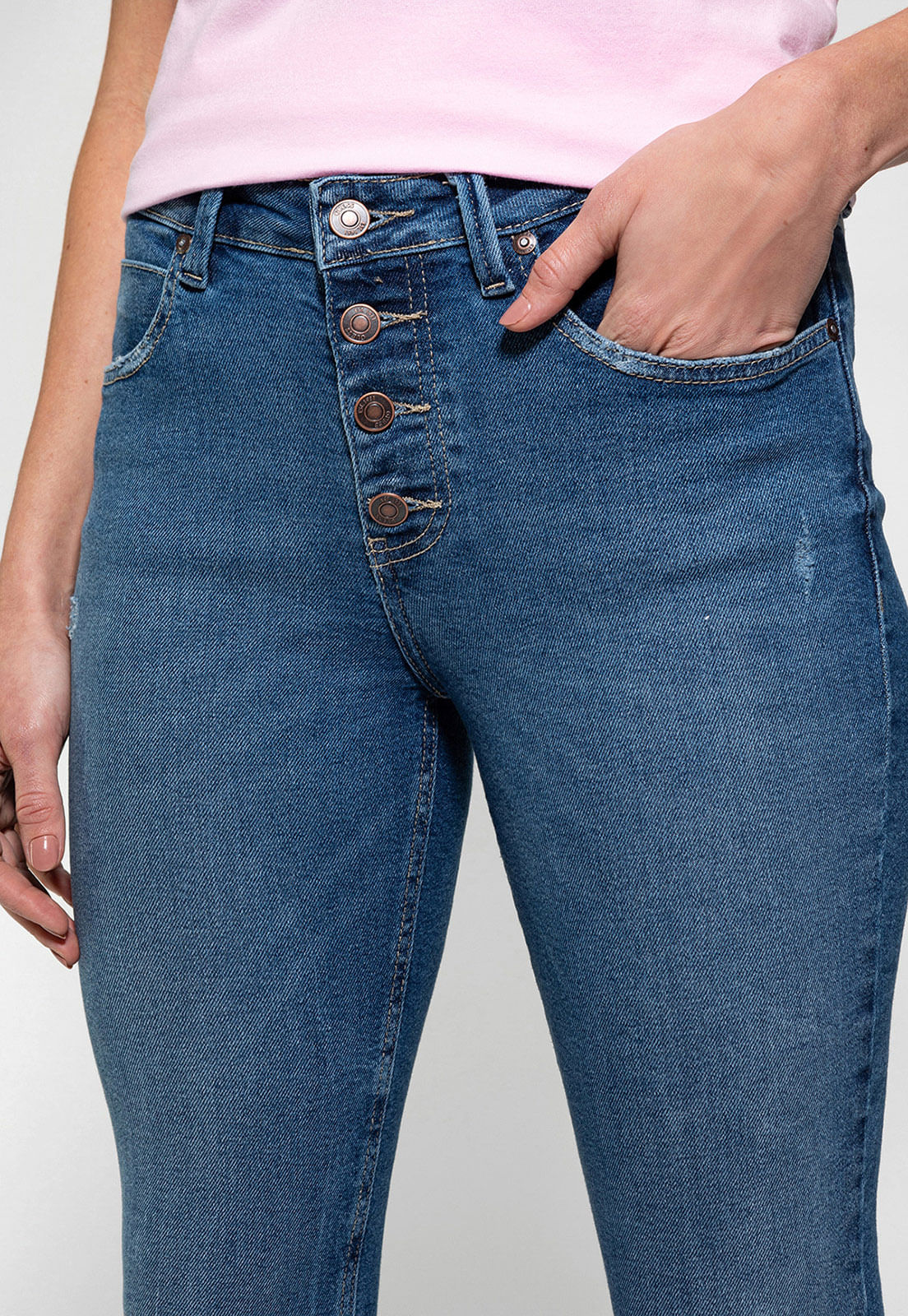 Calça Jeans Skinny 1981 Guess Azul - Imagem 76