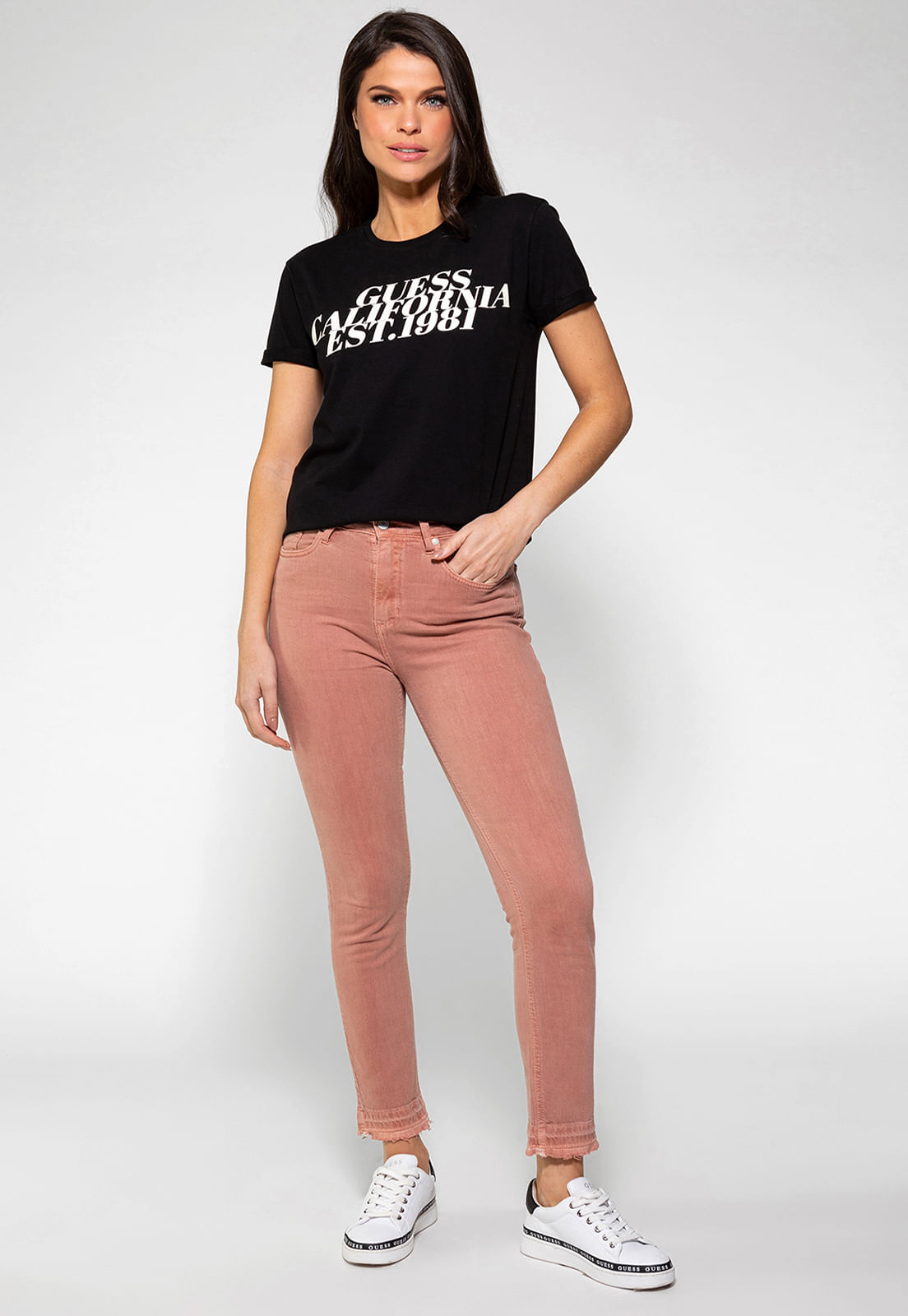 Camiseta Guess Califórnia Brilhos Preto - Imagem 2