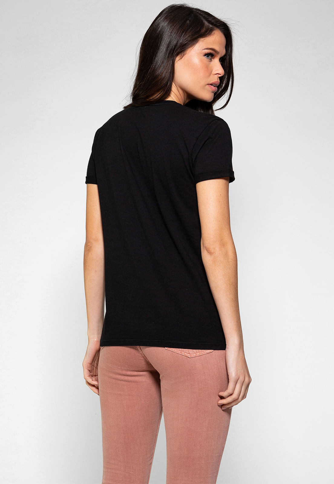 Camiseta Guess Califórnia Brilhos Preto - Imagem 4