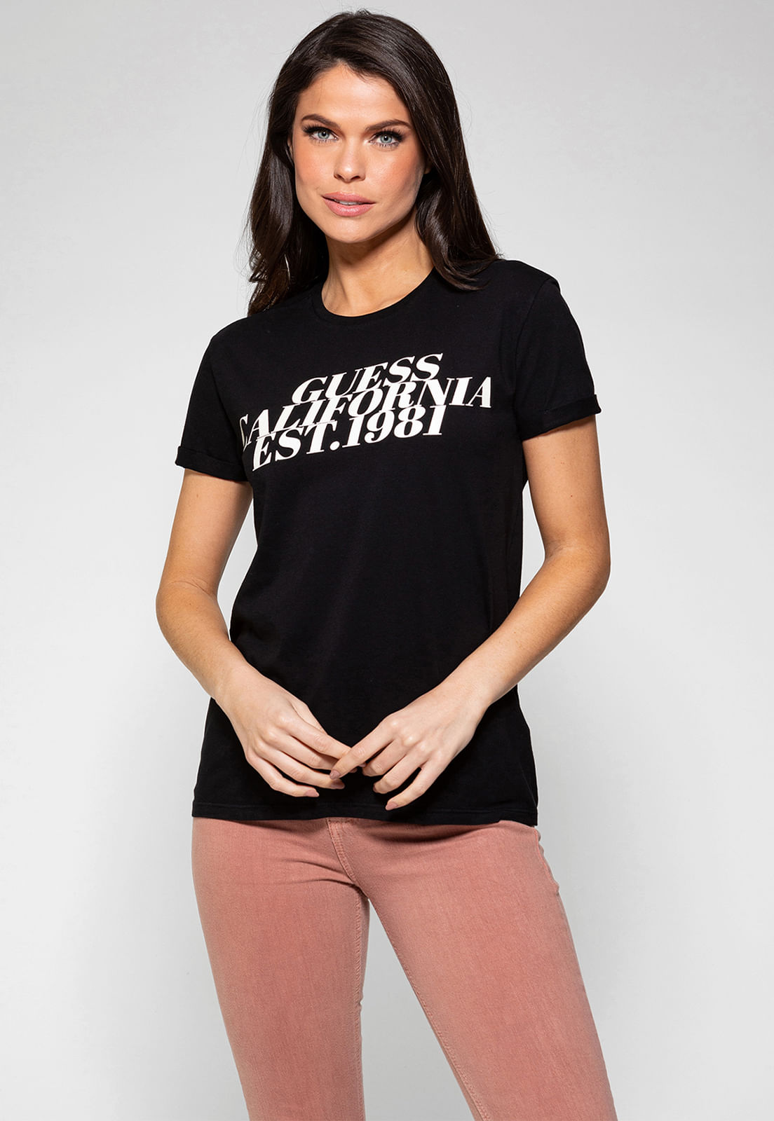 Camiseta Guess Califórnia Brilhos Preto - Imagem 11
