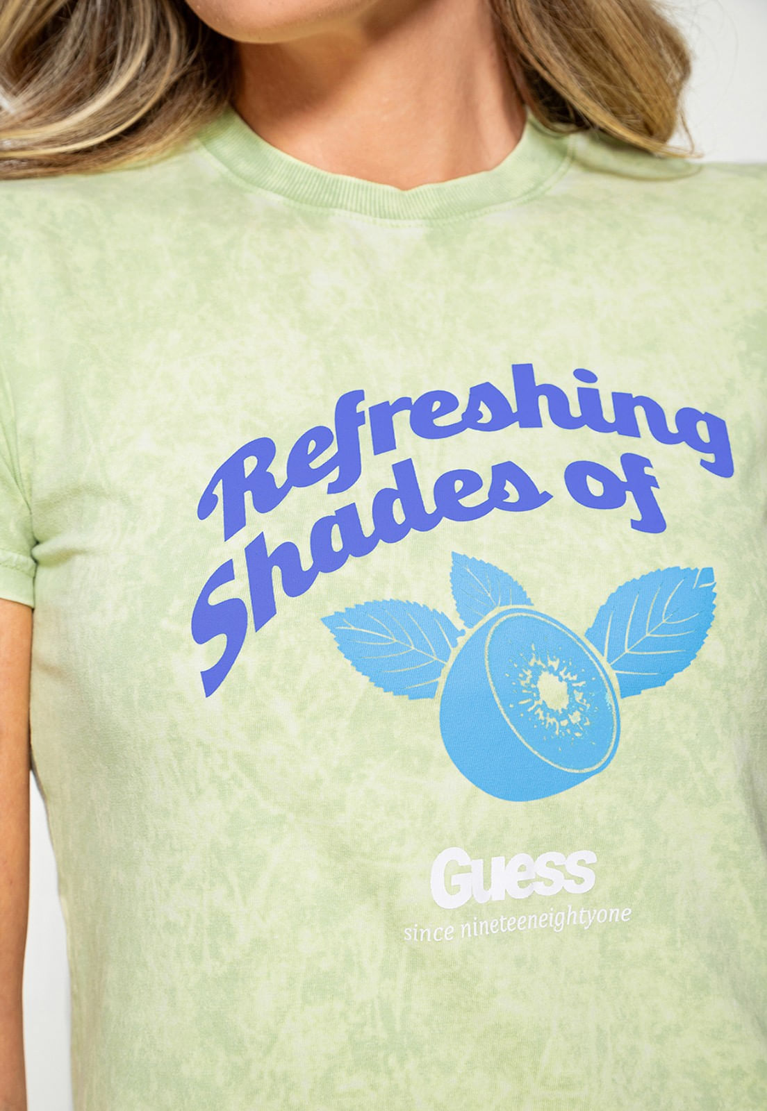 Camiseta Fruit Guess Verde Claro - Imagem 27