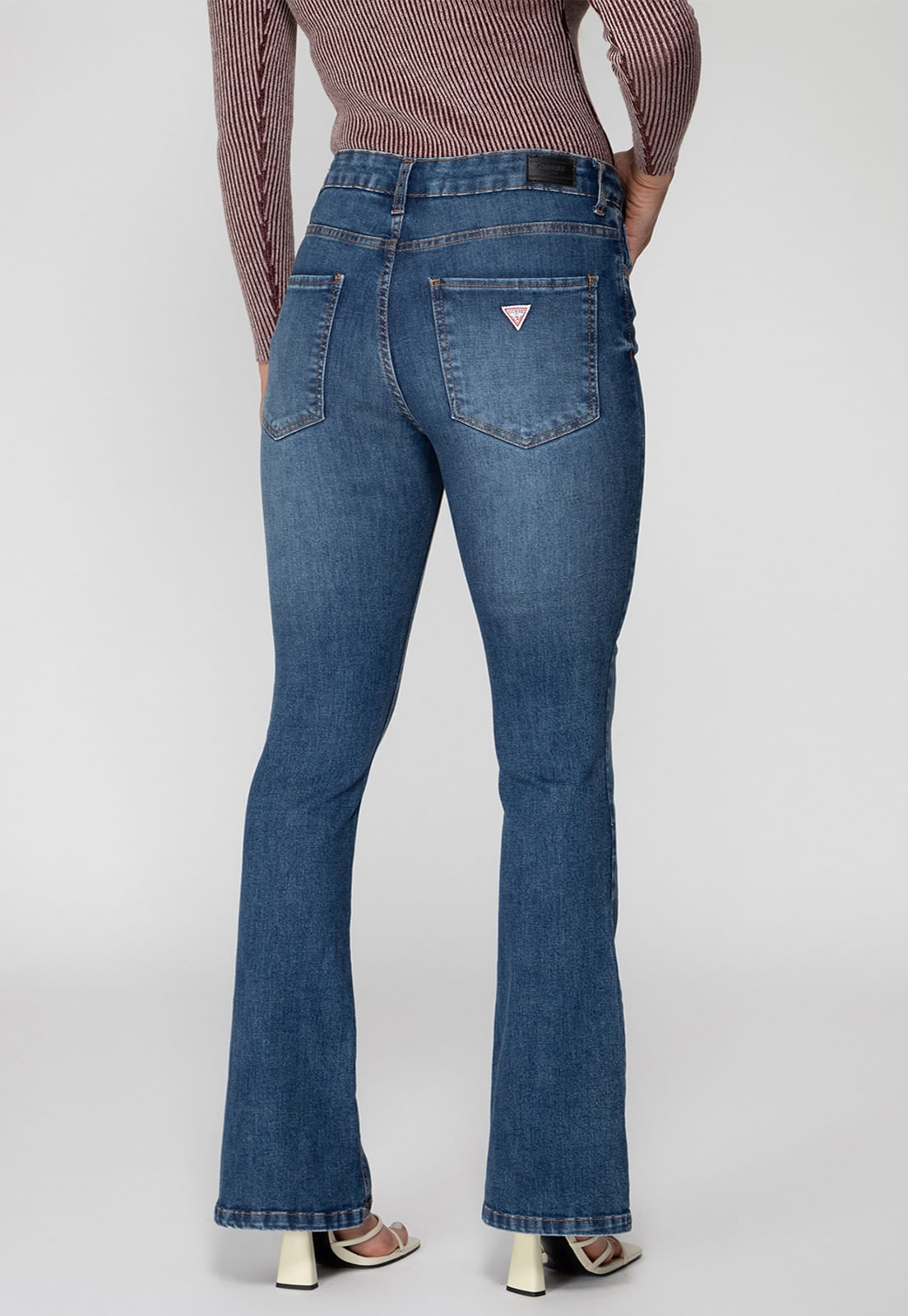 Calça Jeans High Flare Azul - Imagem 88