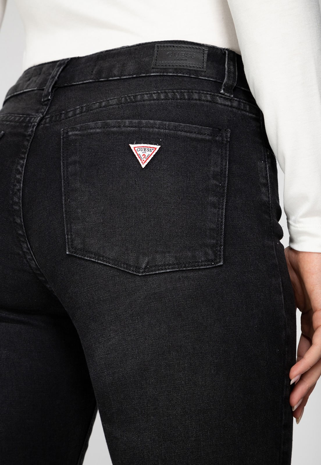 Calça Jeans High Rise Skinny Preto - Imagem 35