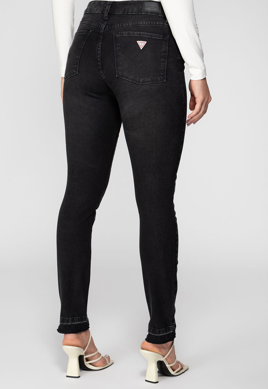 Calça Jeans High Rise Skinny Preto - Imagem 76