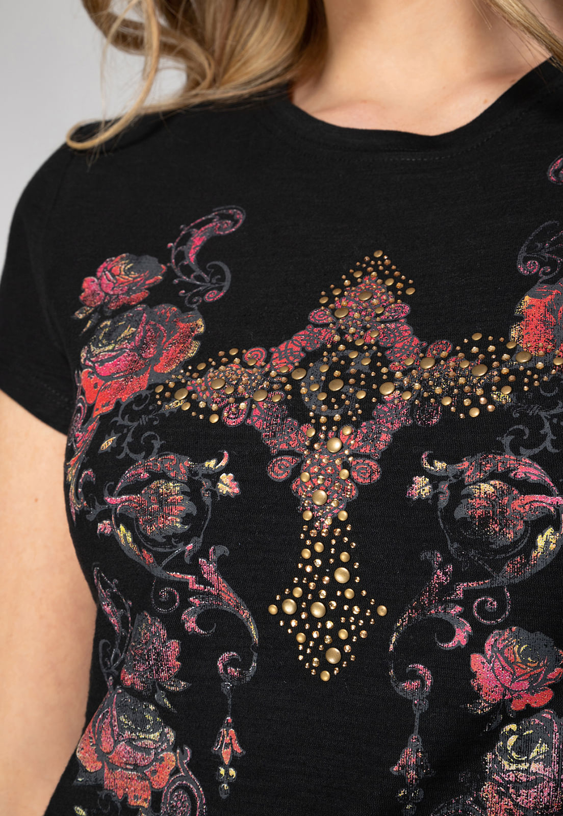 Camiseta Hotfix Guess Is Love Preto - Imagem 42