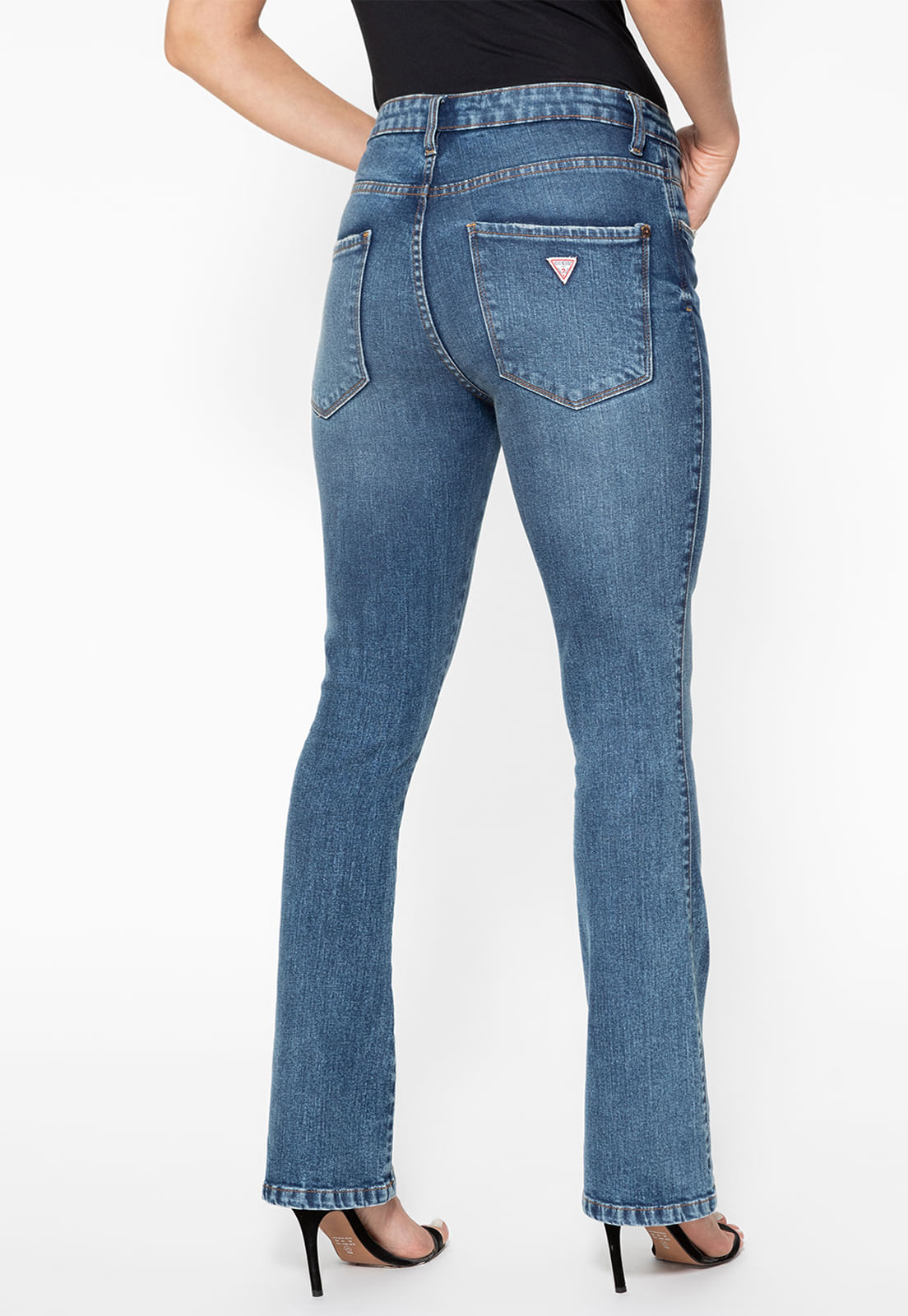 Calça Jeans Boot Cut Azul - Imagem 4