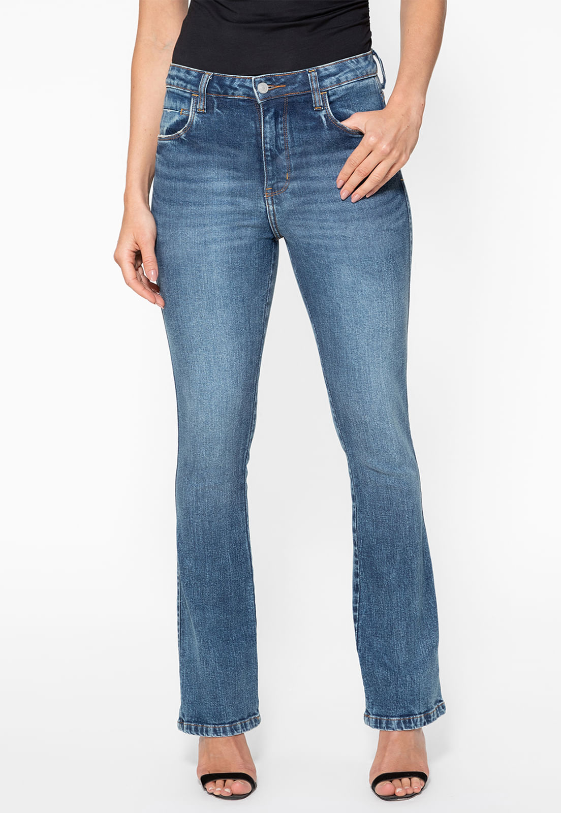 Calça Jeans Boot Cut Azul - Imagem 61
