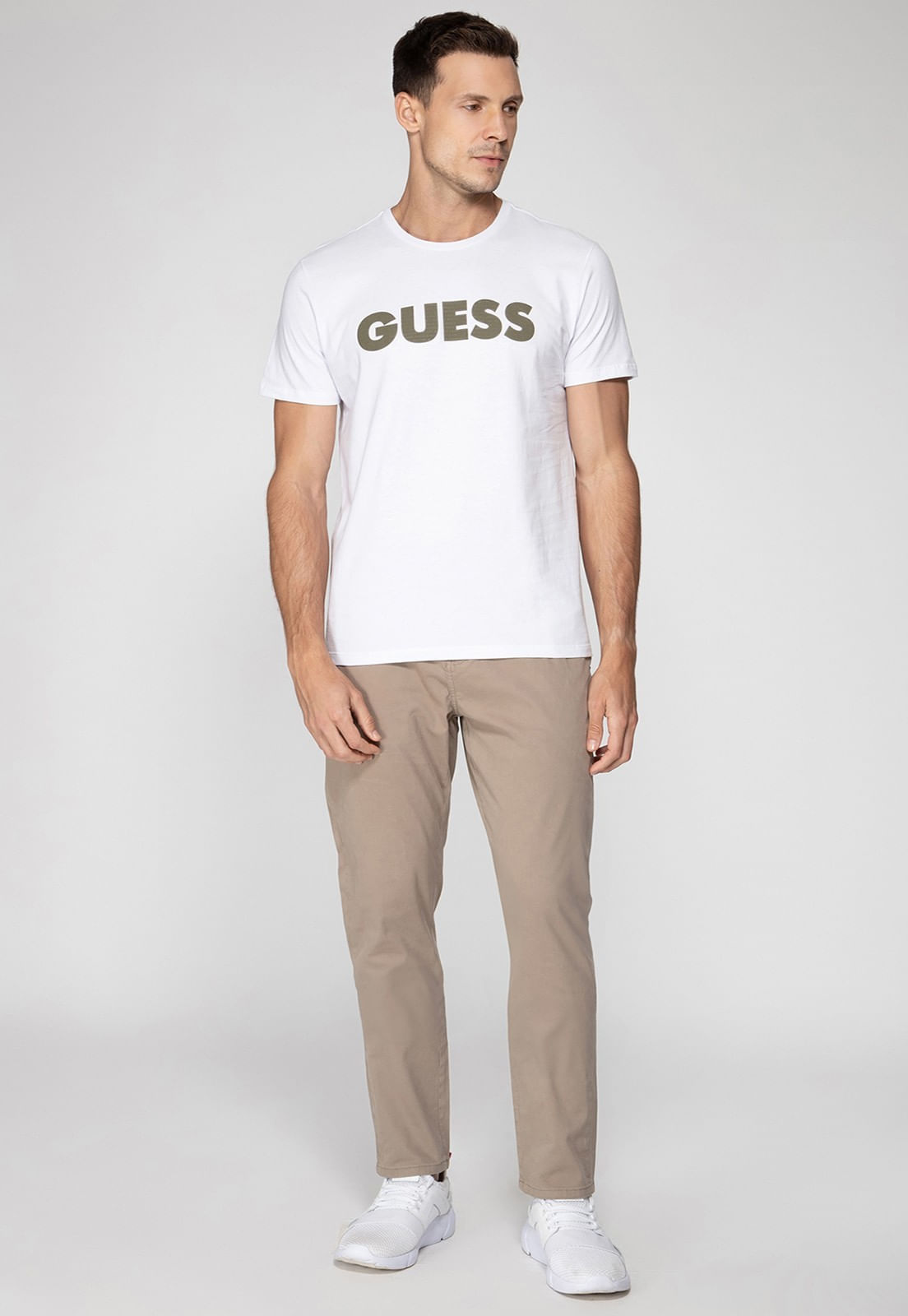 Camiseta Silk Guess Emborrachado Branco - Imagem 7