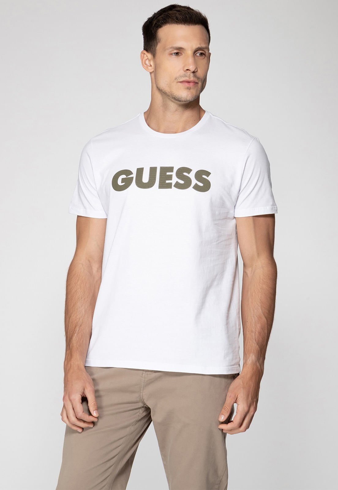 Camiseta Silk Guess Emborrachado Branco - Imagem 21