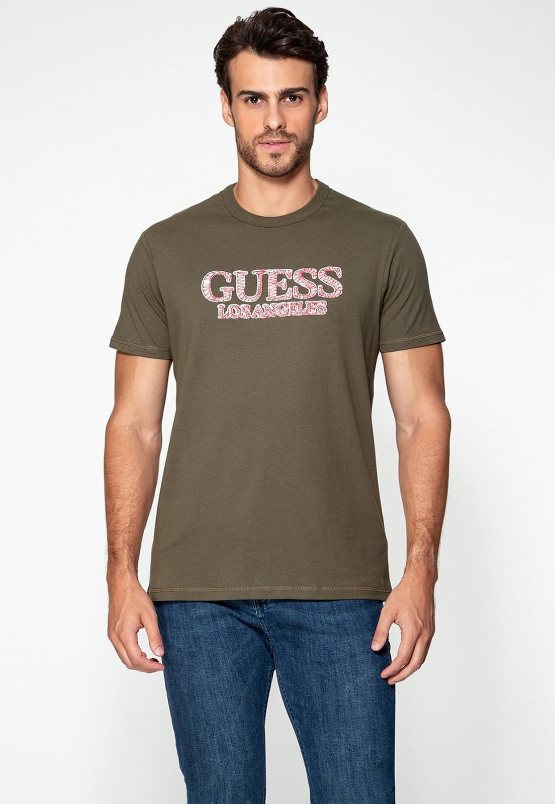 Camiseta Guess Los Angeles Verde