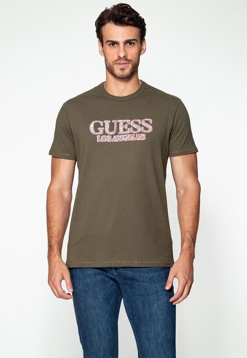 Camiseta Guess Los Angeles Verde
