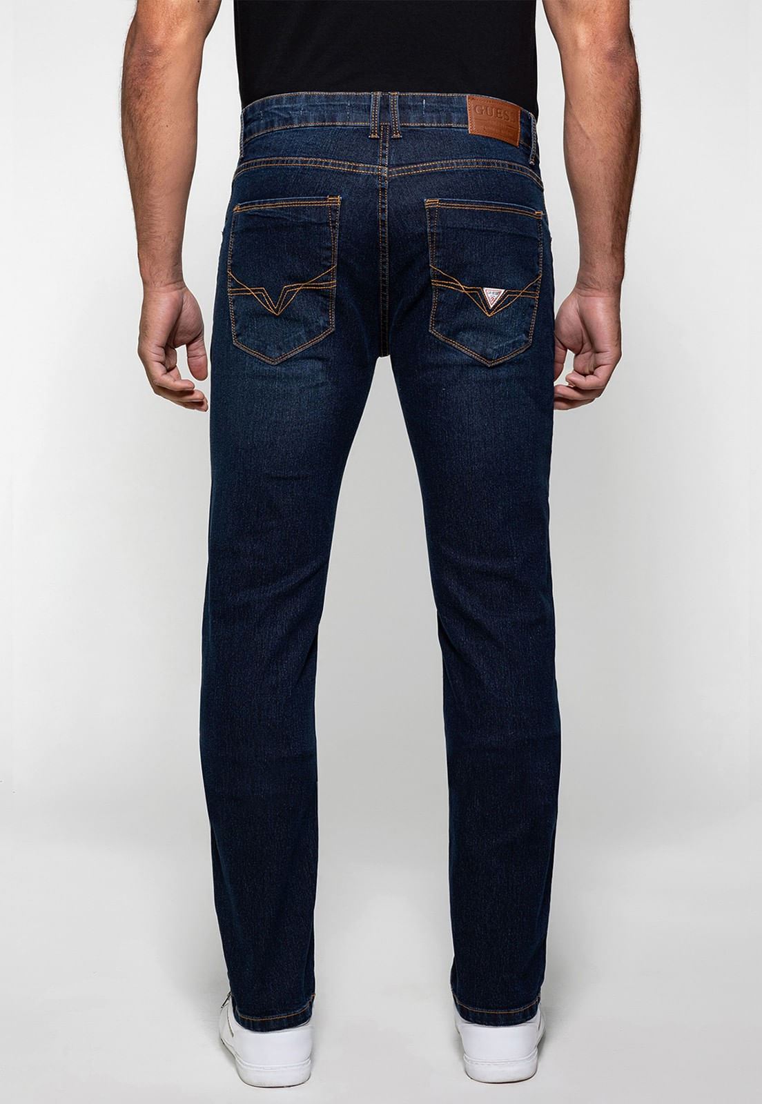 Calça Jeans Slim Guess Azul Escuro - Imagem 33