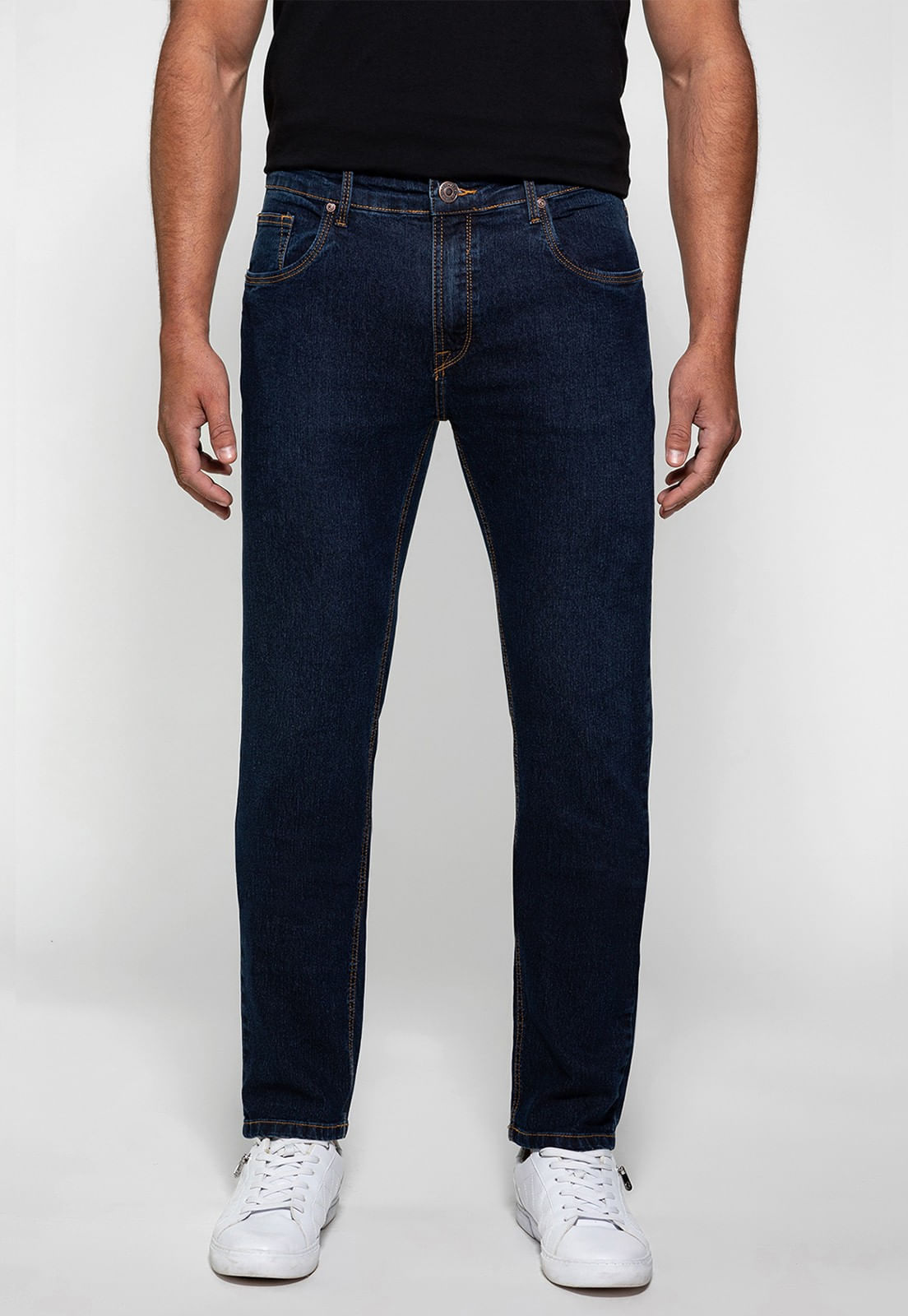 Calça Jeans Slim Guess Azul Escuro - Imagem 35