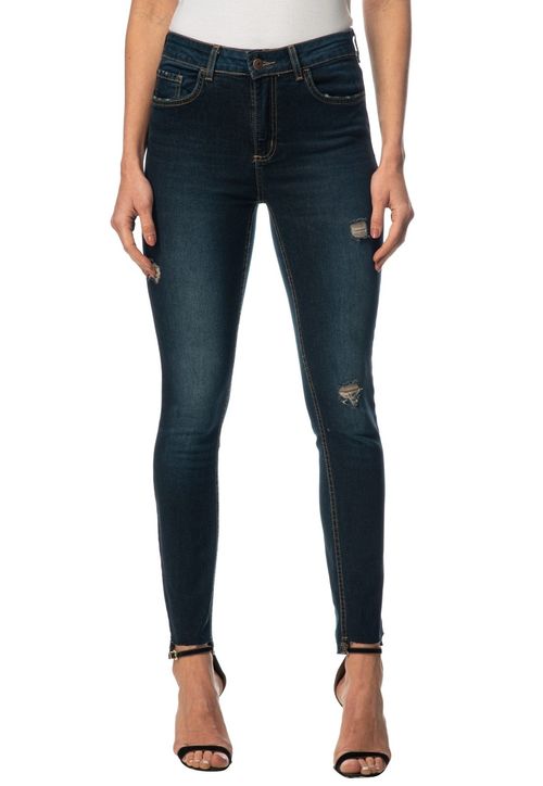 Calça Jeans 1981 Puídos Guess Azul Escuro