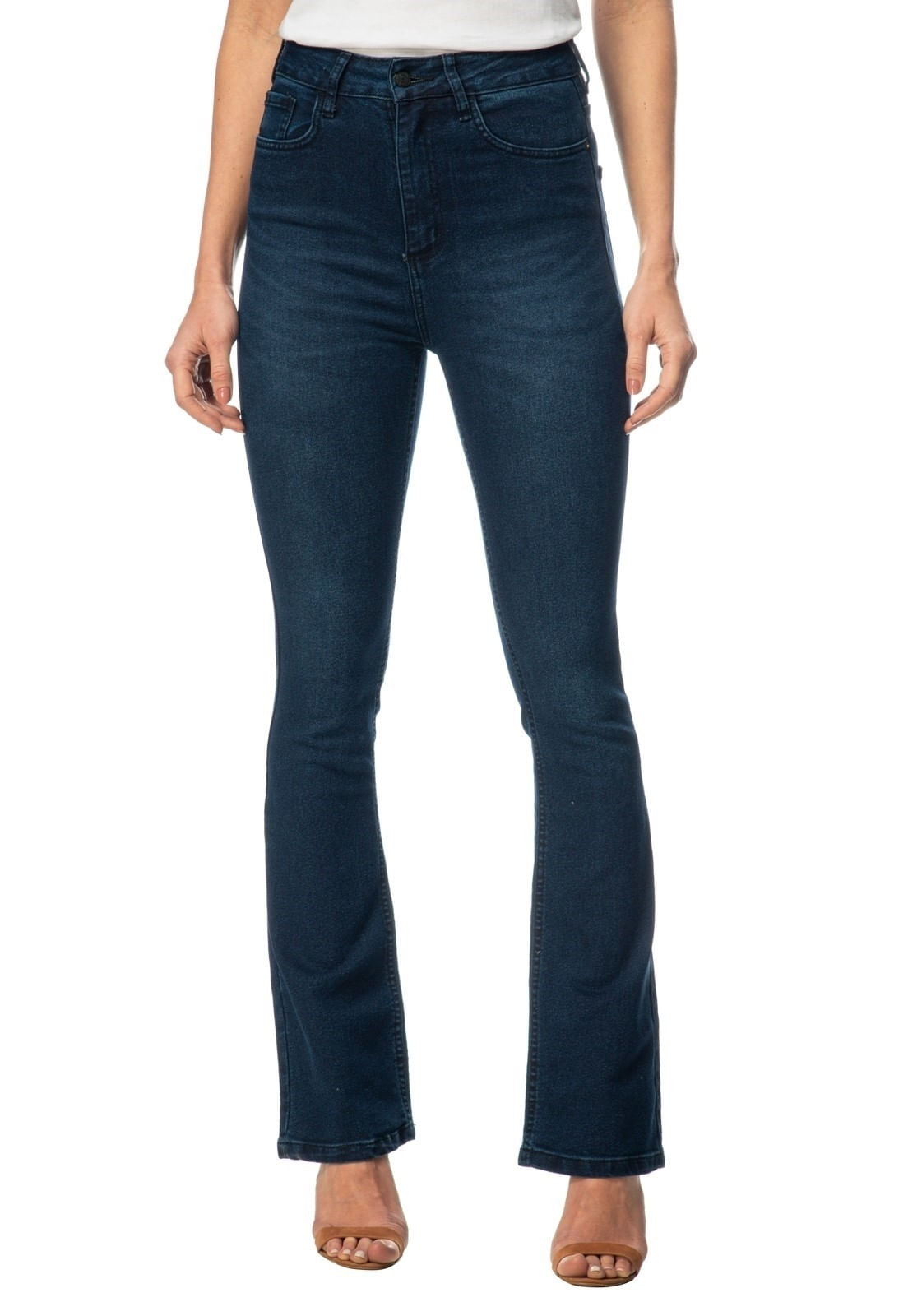 Calça Jeans Boot Cut Guess Azul Escuro