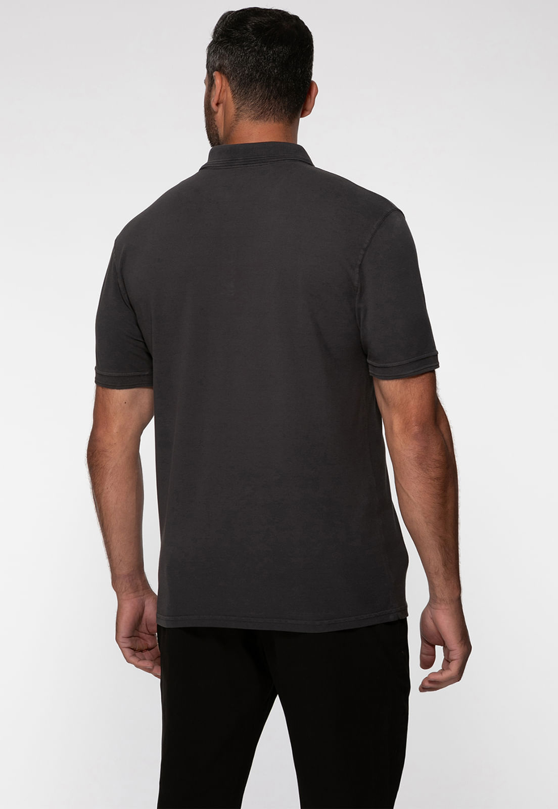 Camisa Polo Guess Silk Relevo Est 1981 Preto - Imagem 20