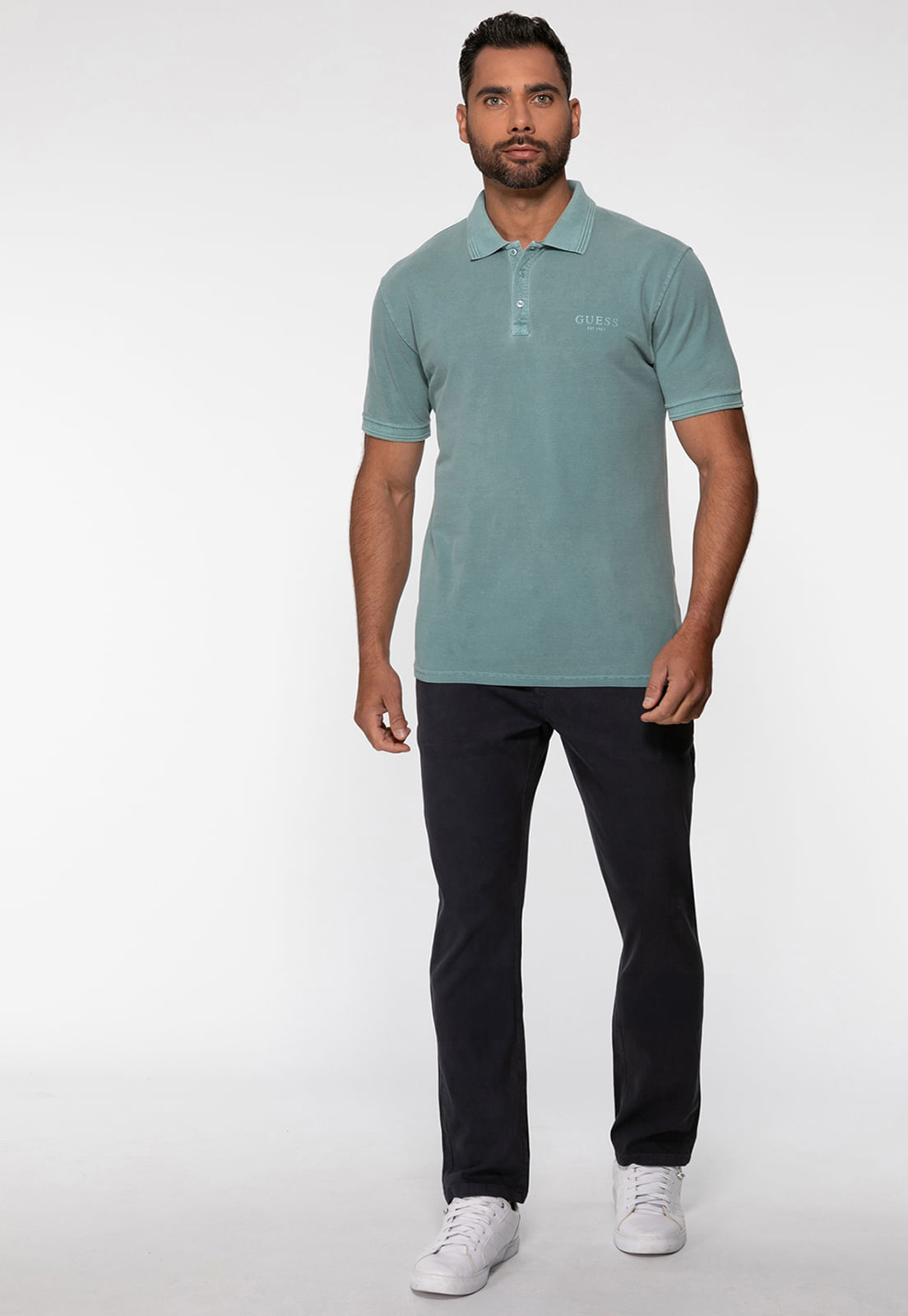 Calça Slim Canelada Cinza - Imagem 30