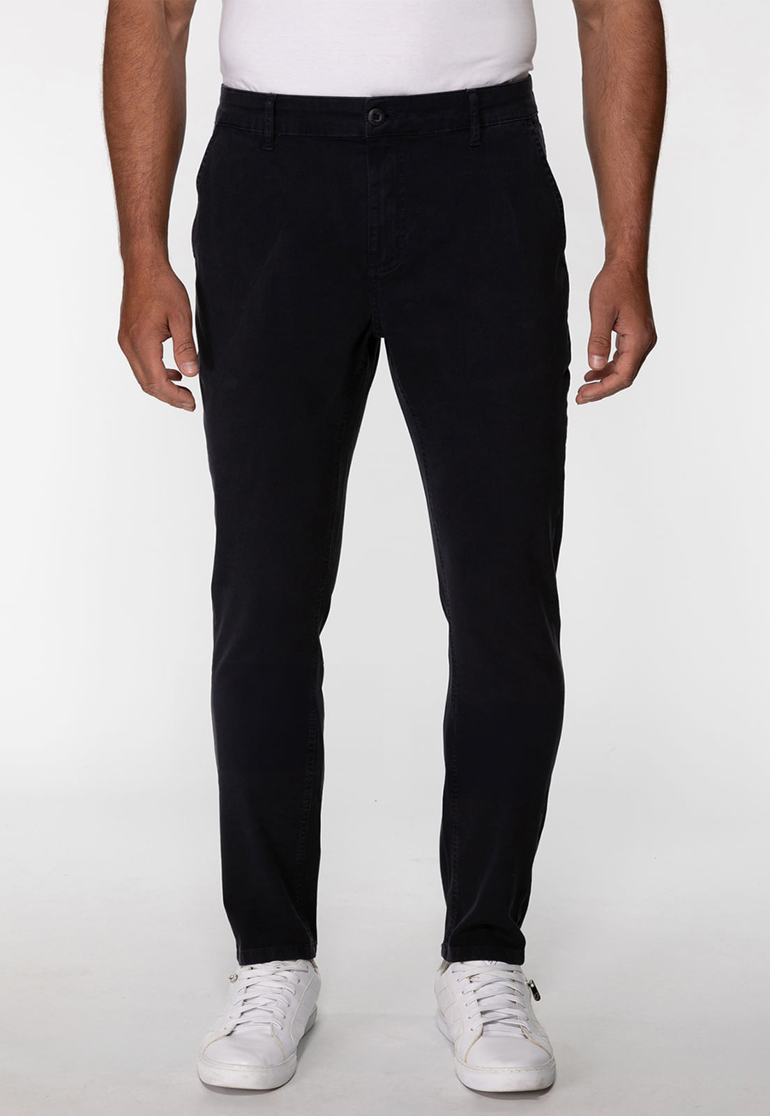 Calça Sarja Slim Azul Escuro - Imagem 29