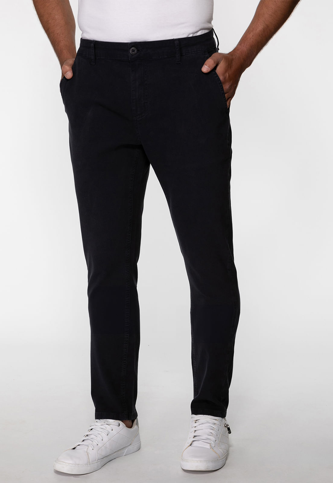 Calça Sarja Slim Azul Escuro - Imagem 52