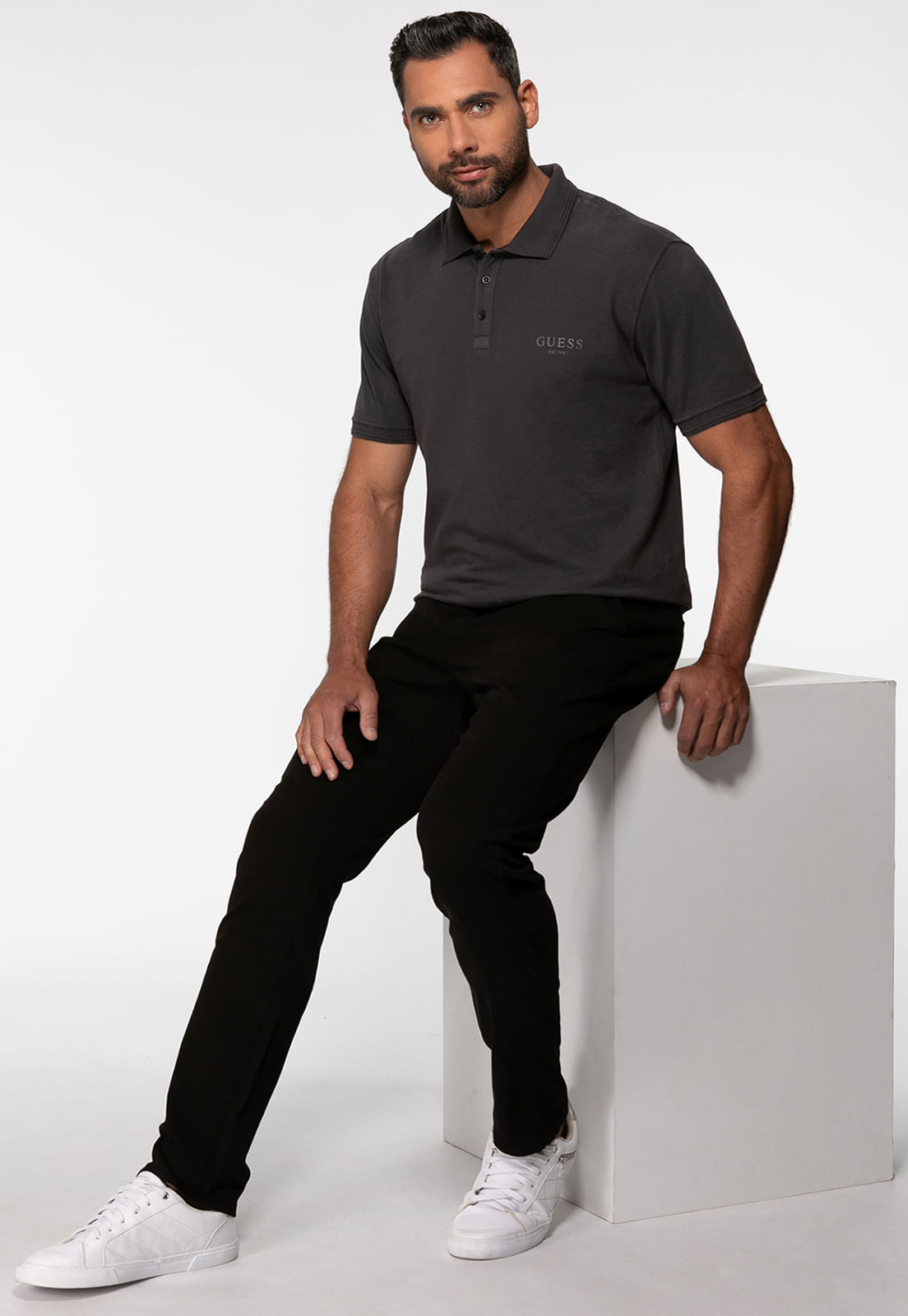 Calça Sarja Slim Preto - Imagem 42