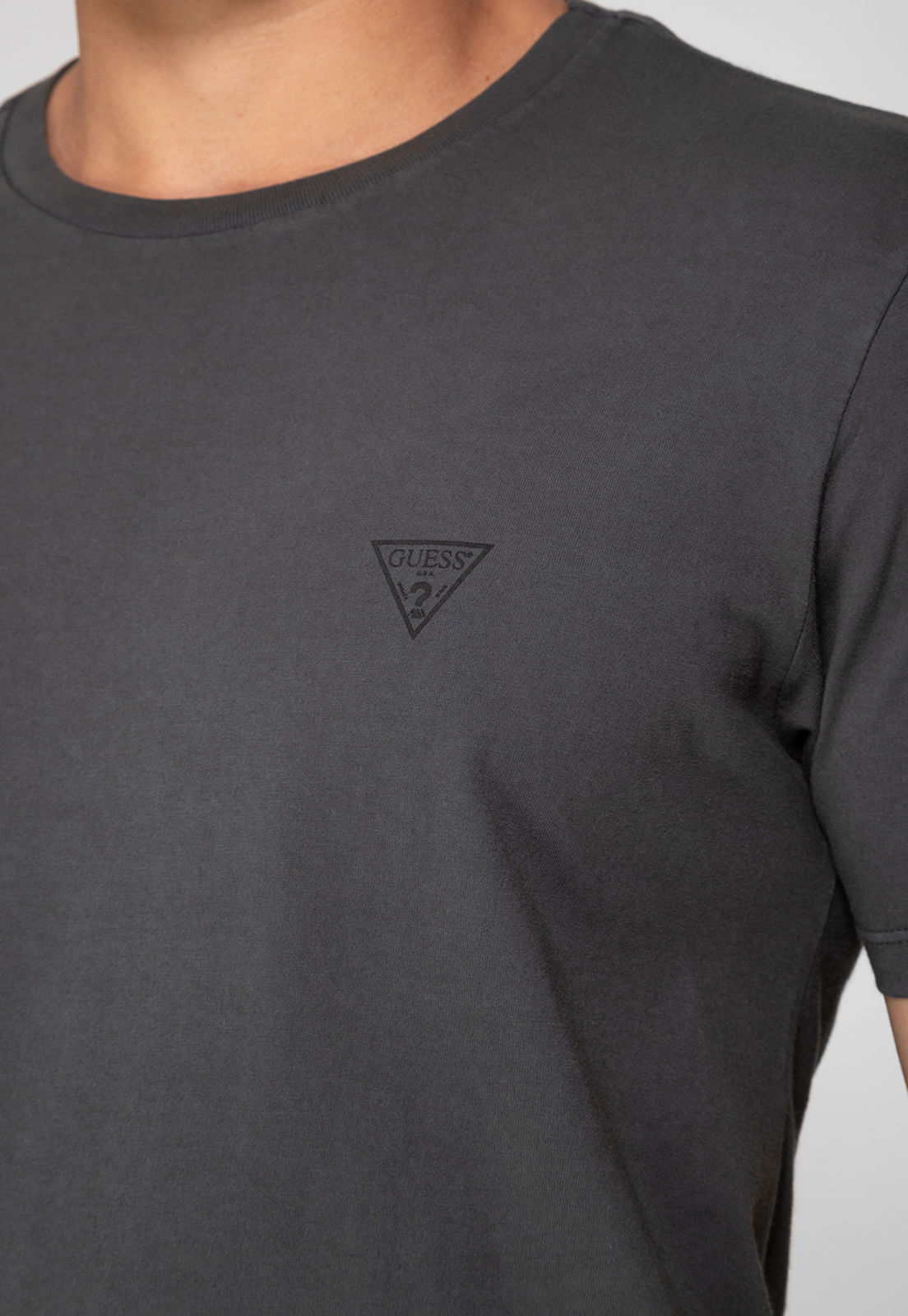 Camiseta Basic Gola C Grafite - Imagem 8