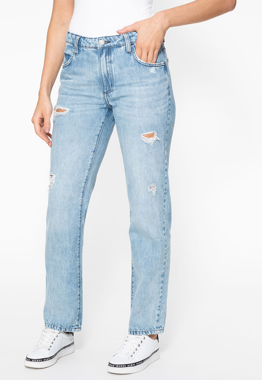 Calça Jeans Guess Slouchy Azul - Imagem 3