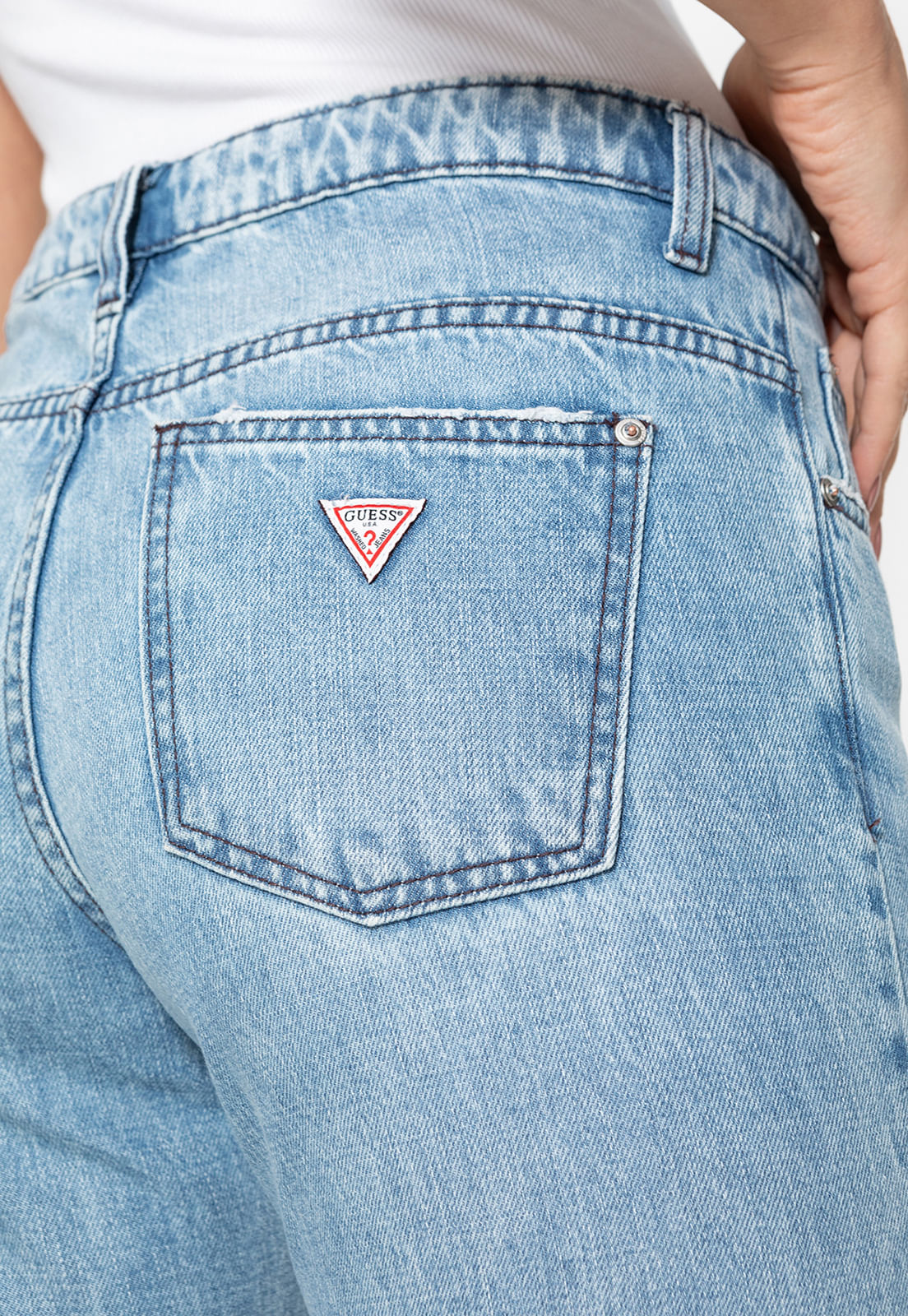 Calça Jeans Guess Slouchy Azul - Imagem 5