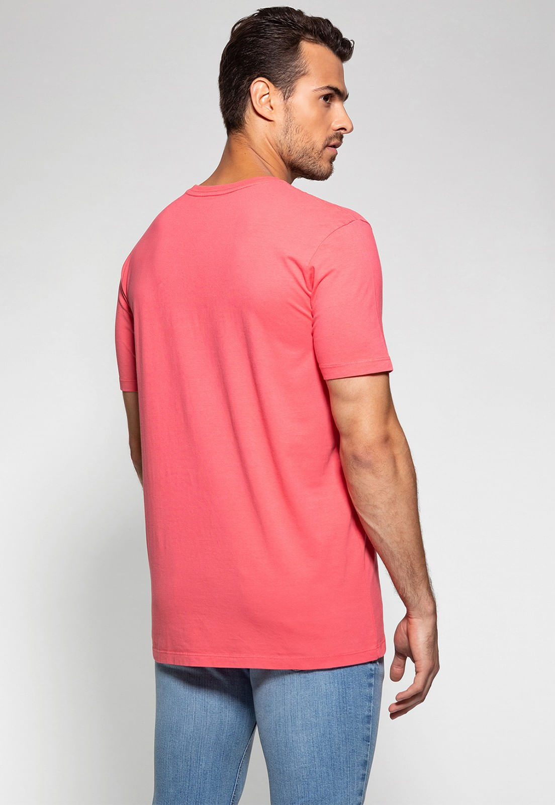 Camiseta Logo Bordado Guess Salmão - Imagem 19