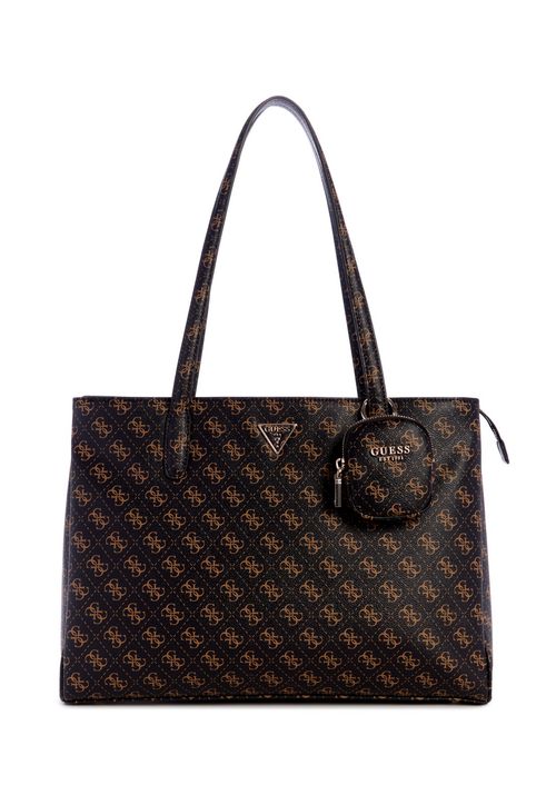 Bolsa Power Play Tech Tote Logo Marrom