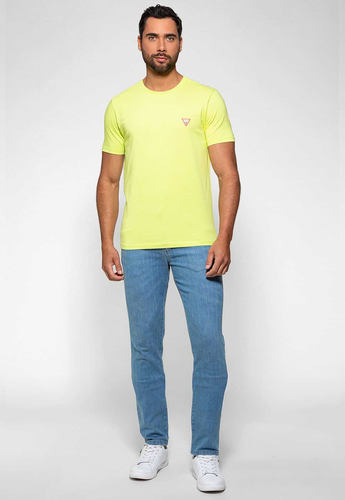 Camiseta Guess Triangulo Original Pq Verde - Imagem 2